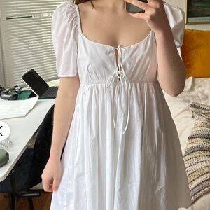 Abercrombie & Fitch Front Tie Women's White Dress